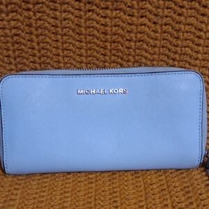 Michael Kors Light Blue Wallet